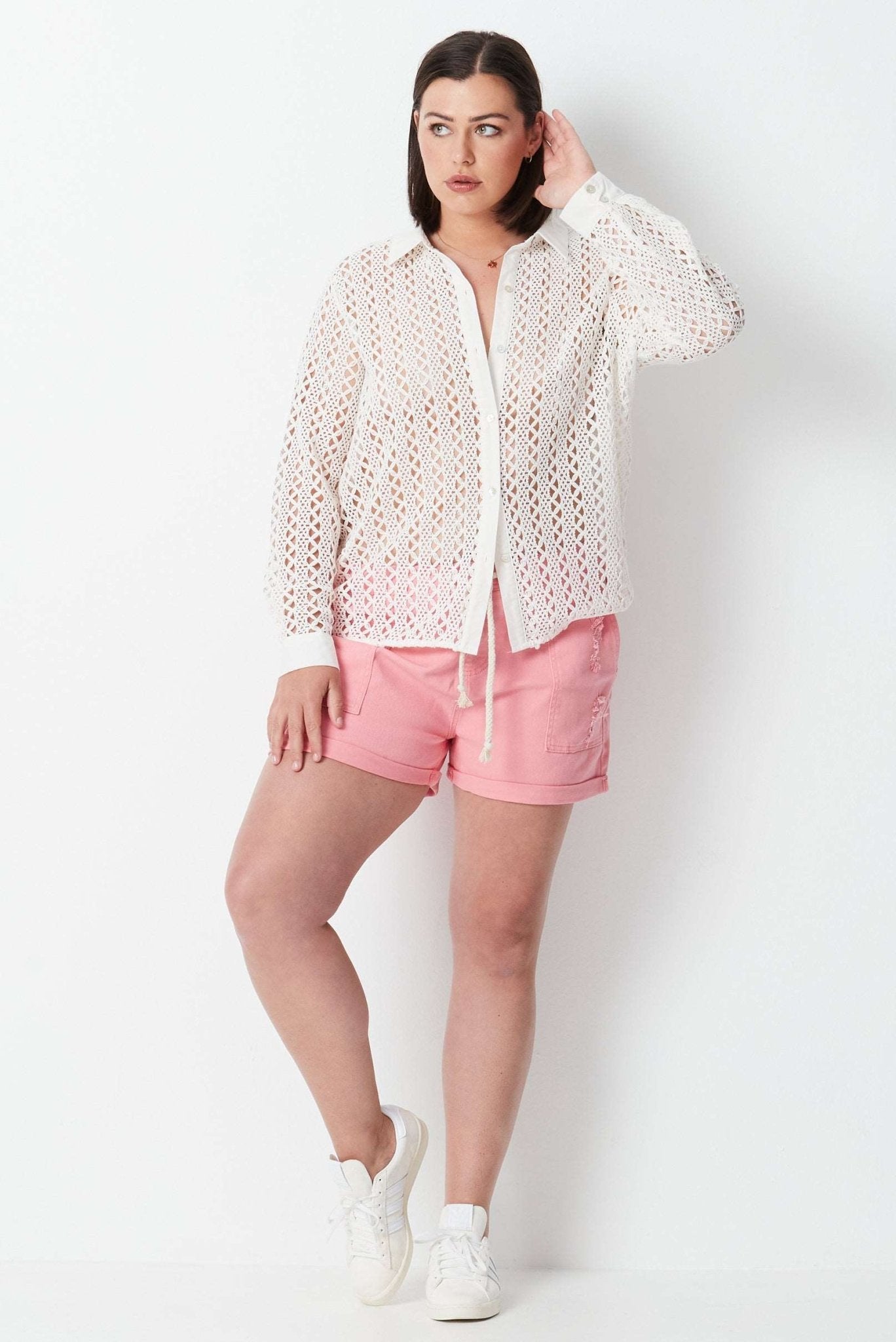 Hazy Relaxed Shorts - Washed Pink - 17 Sundays17 SundaysHazy Relaxed Shorts - Washed Pink