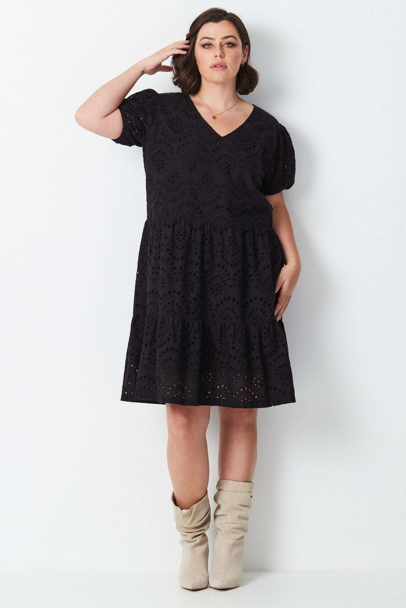 Lace Dress - Black - 17 Sundays17 SundaysLace Dress - Black