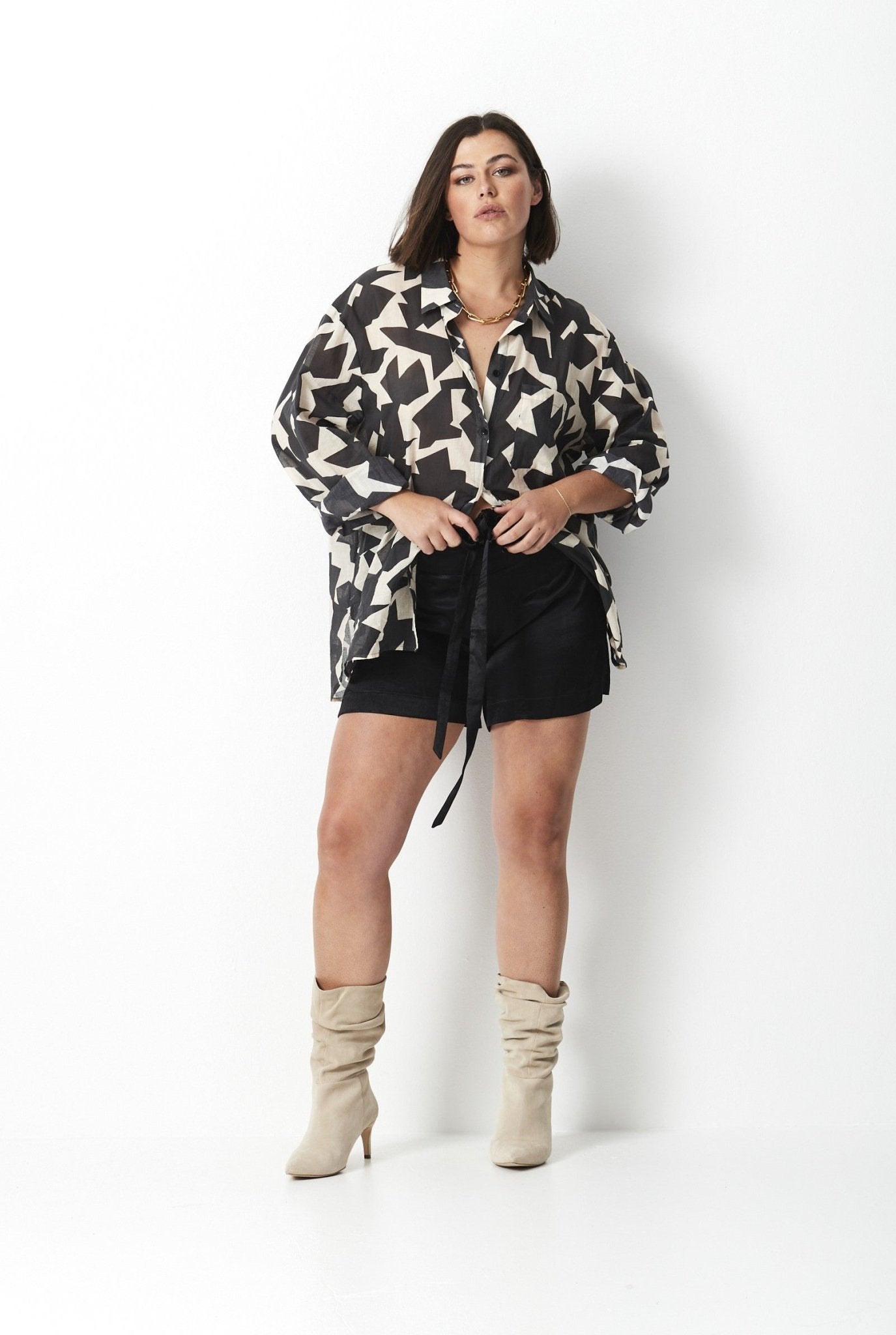 Lo - Fi Cotton Voile Shirt - Black - 17 Sundays17 SundaysLo - Fi Cotton Voile Shirt - Black