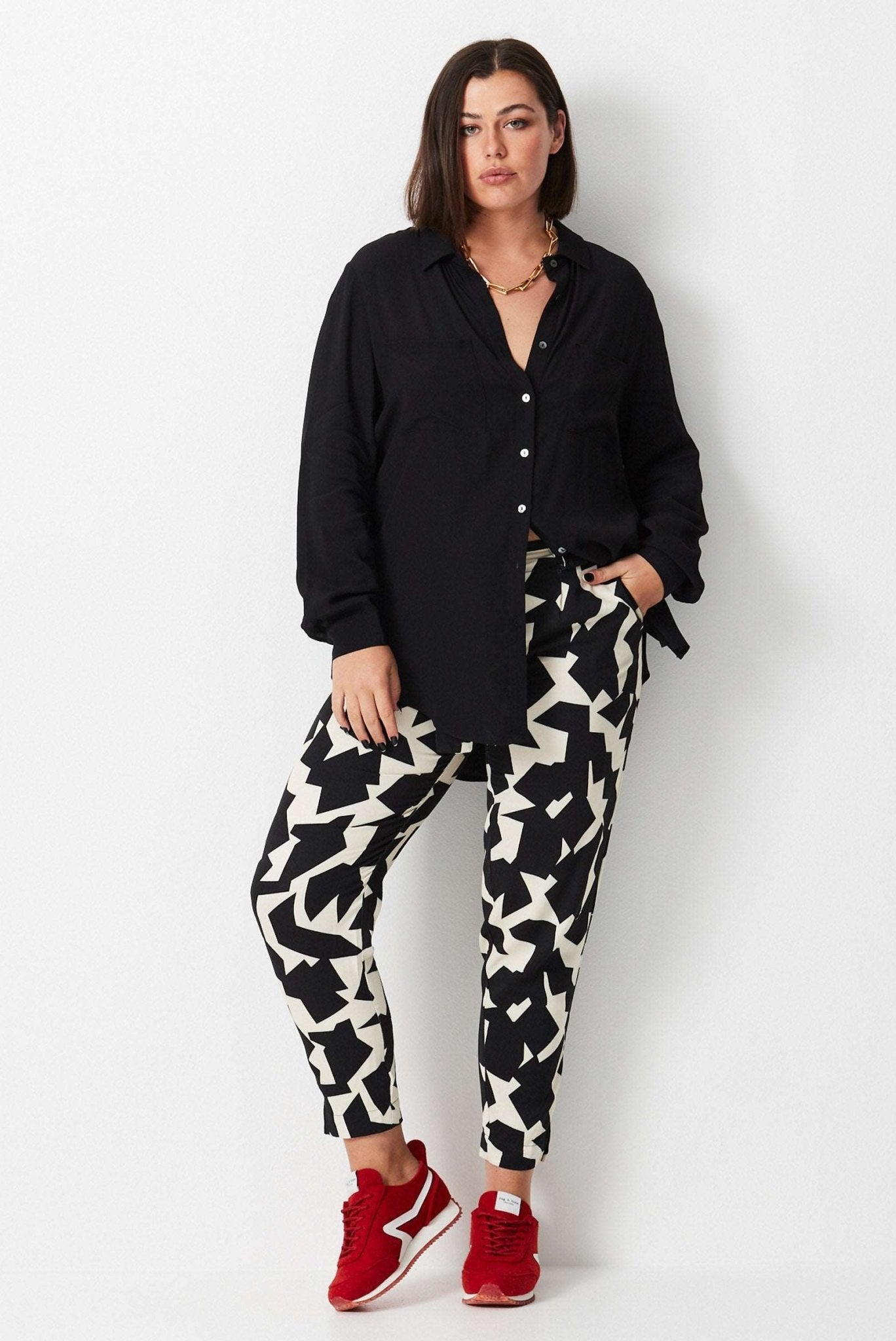 Relaxed Crepe Shirt - Black - 17 Sundays17 SundaysRelaxed Crepe Shirt - Black