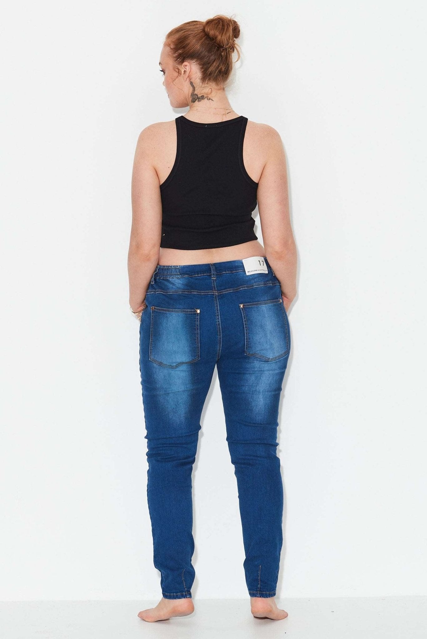 Shakers Patch Pocket Tapered Jeans - Neon Wash - 17 Sundays17 SundaysShakers Patch Pocket Tapered Jeans - Neon Wash