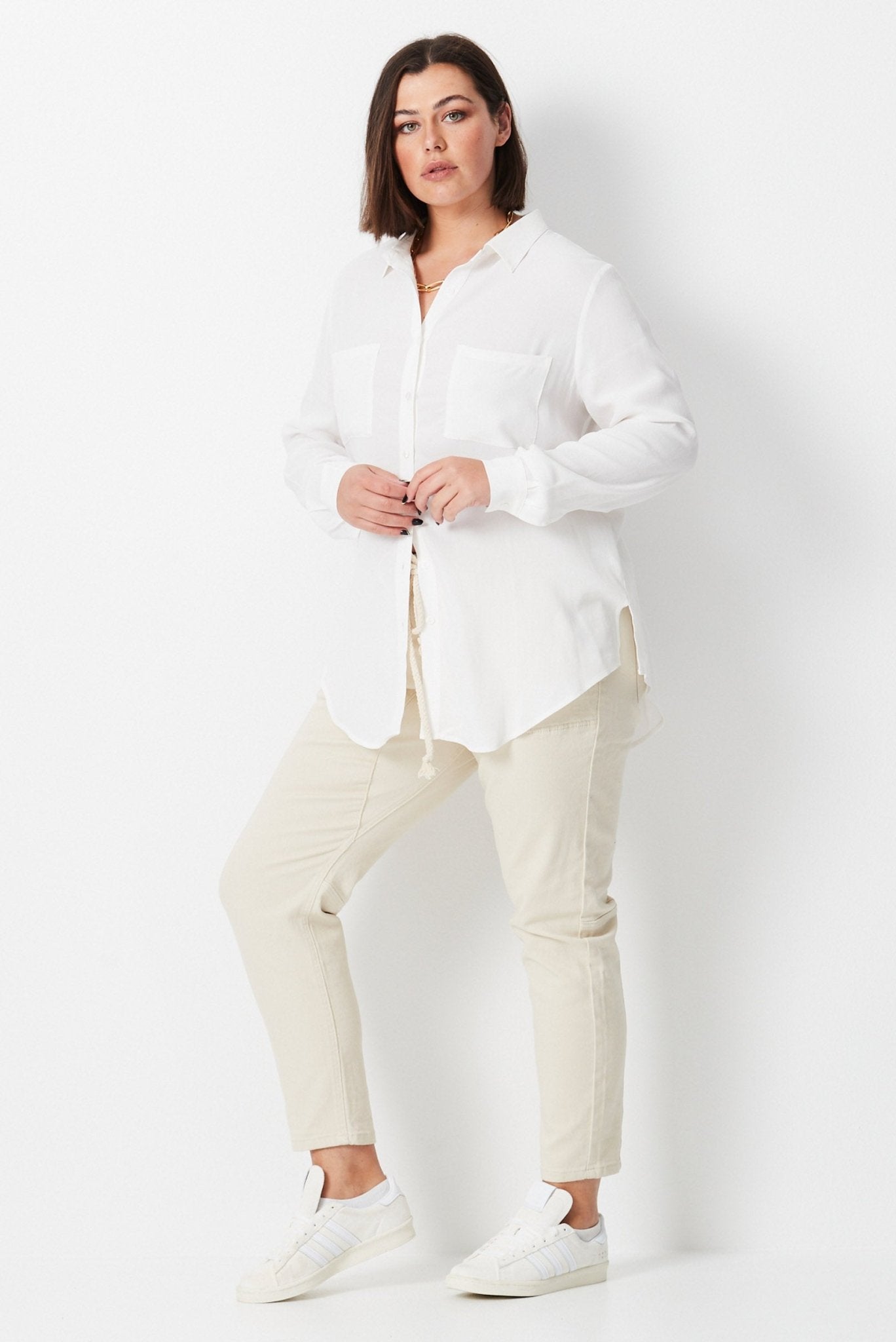Relaxed Crepe Shirt - White - 17 Sundays17 SundaysRelaxed Crepe Shirt - White