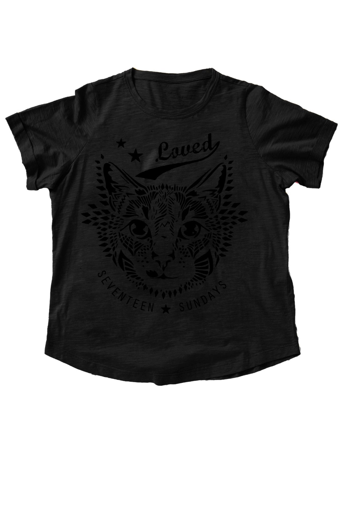 Cat Tee - Black - 17 Sundays17 SundaysCat Tee - Black