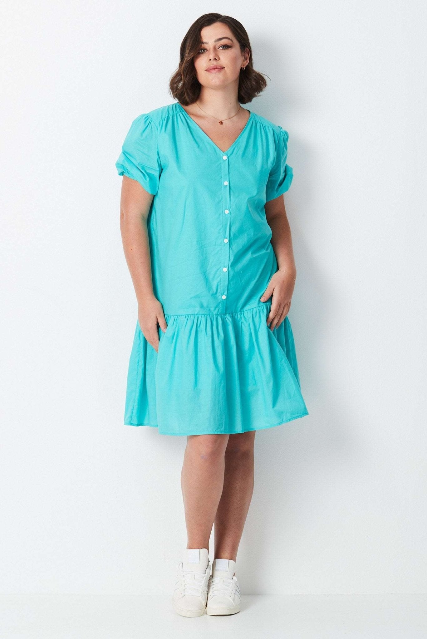 Frill Hem Dress - Seagreen - 17 Sundays17 SundaysFrill Hem Dress - Seagreen