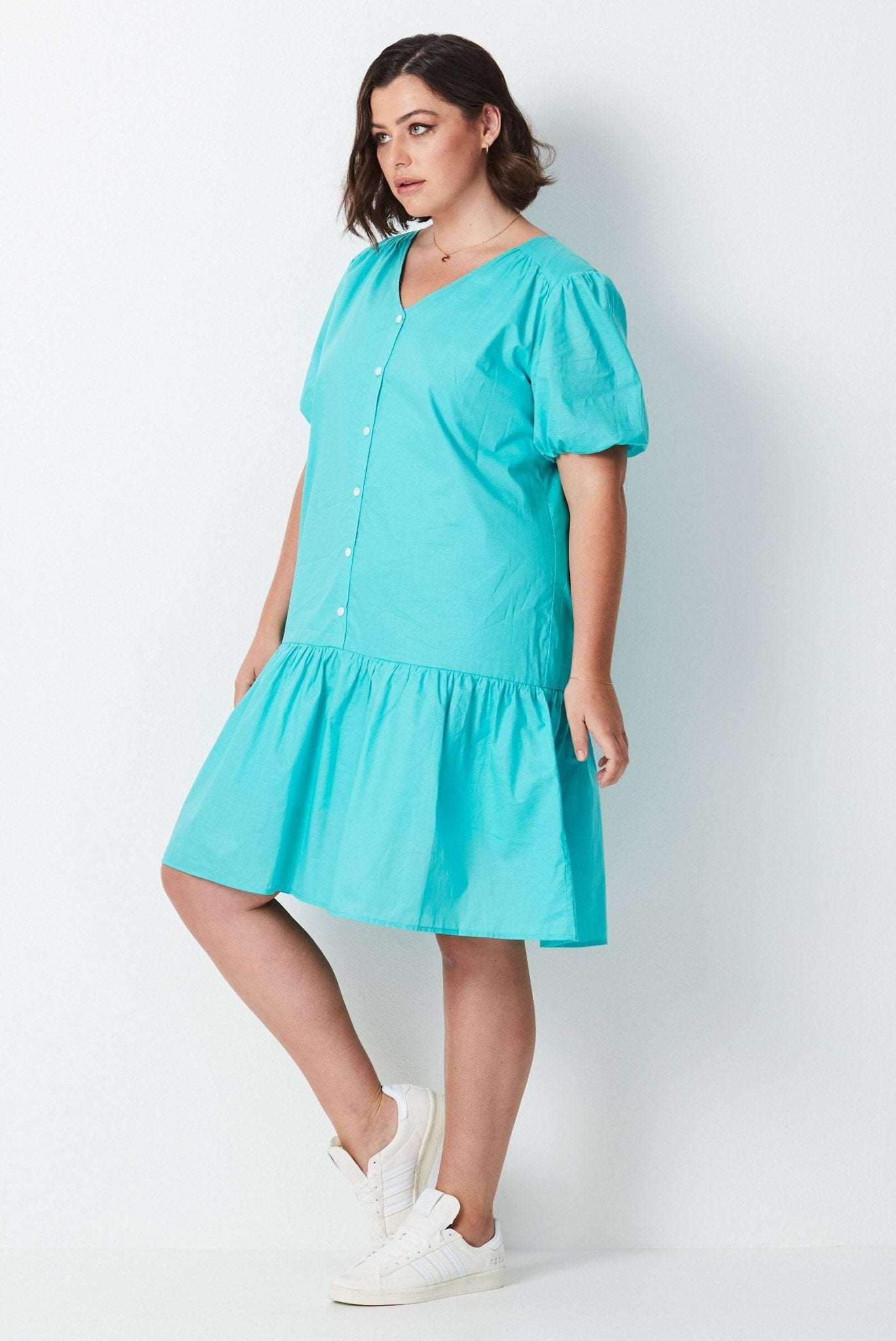 Frill Hem Dress - Seagreen - 17 Sundays17 SundaysFrill Hem Dress - Seagreen