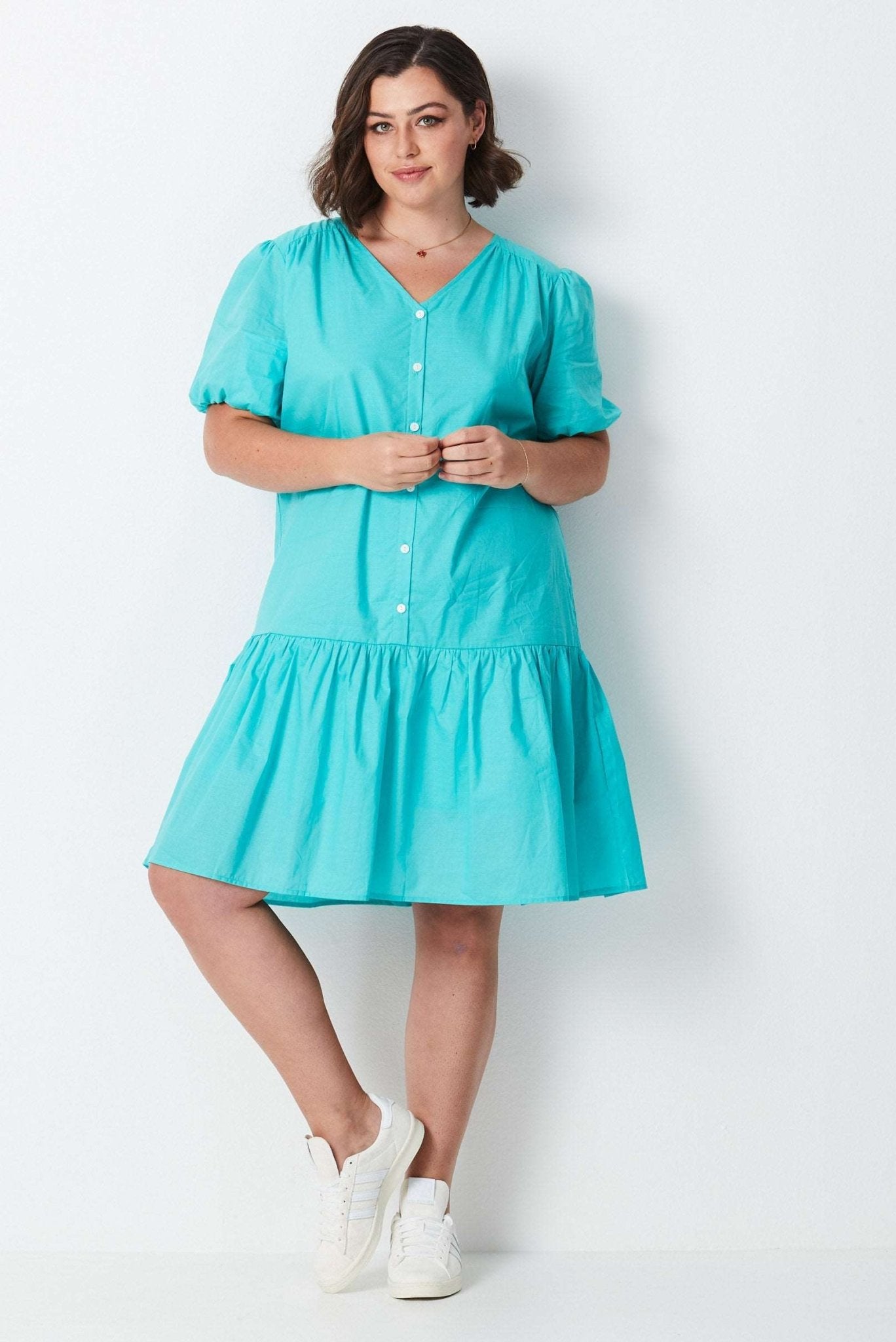 Frill Hem Dress - Seagreen - 17 Sundays17 SundaysFrill Hem Dress - Seagreen