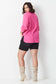 Cotton Voile Shirt - Pink Glo
