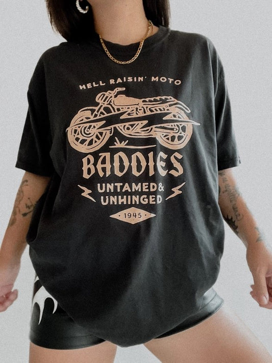 Moto Baddies Tee - Black