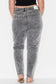 OUTSIDERS- Button Front Jeans - Grey Acid Wash