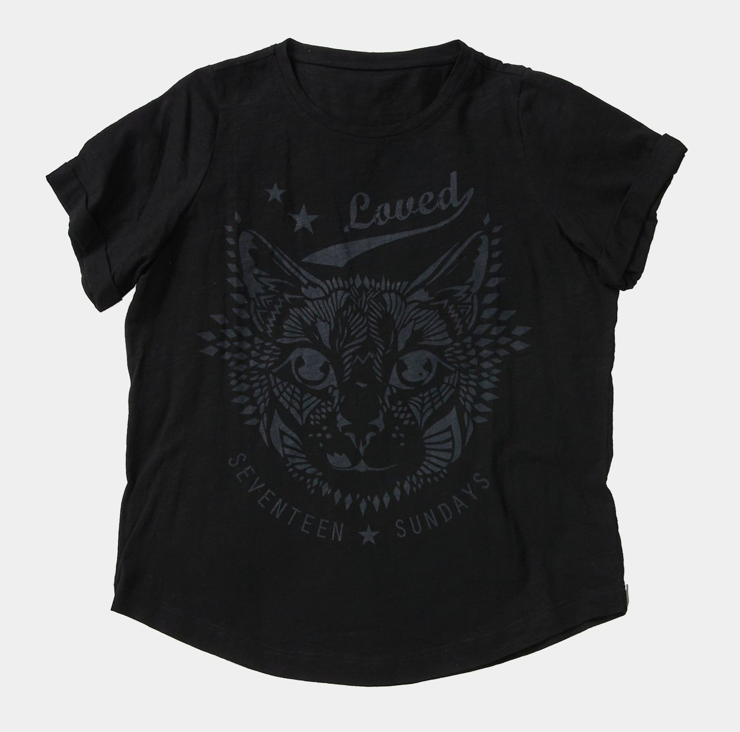 Cat Tee - Black - 17 Sundays17 SundaysCat Tee - Black
