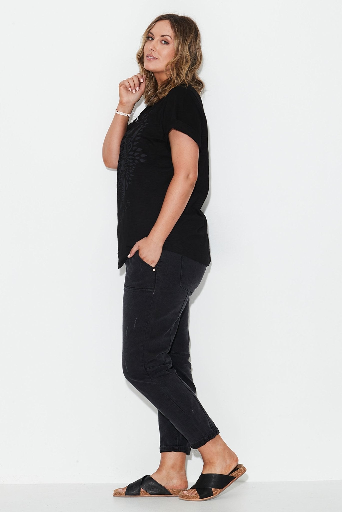 Cat Tee - Black - 17 Sundays17 SundaysCat Tee - Black