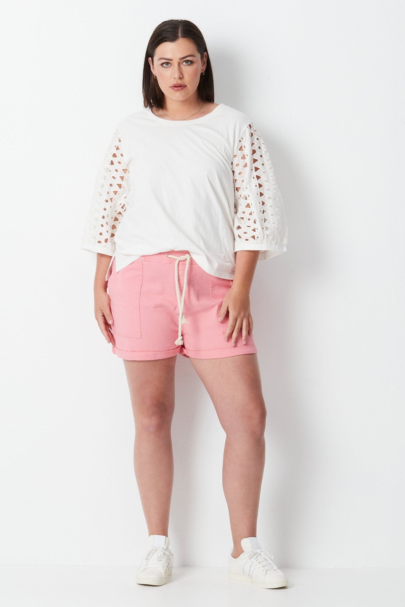 Hazy Relaxed Shorts - Washed Pink - 17 Sundays17 SundaysHazy Relaxed Shorts - Washed Pink
